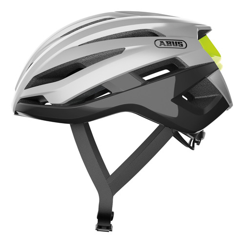 Casco Para Ciclismo Abus Stormchaser Color Gleam Silver Talla S 51-55 Cm
