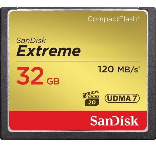 Cartão Sandisk Extreme Compactflash Cf 32gb 120mbs Lacrado