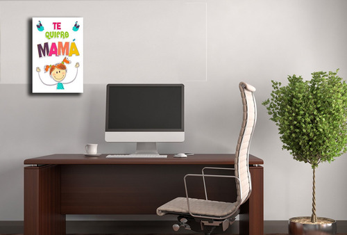 Vinilo Decorativo 60x90cm Frase Te Quiero Mama Love Amor M1