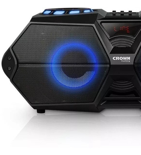 Parlante Portatil Bluetooth 800w Crown Mustang Djs-650bt