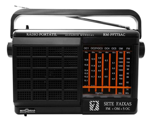 Rádio Motobrás Rm-pft73ac 7 Faixas Fm