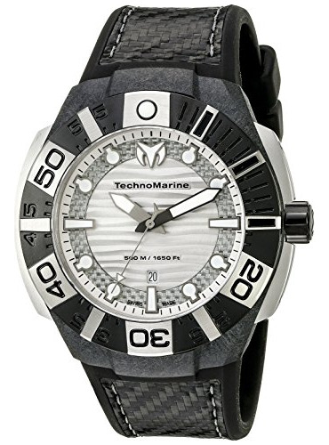 Reloj Negro Technomarine Tm-514001 Reef De Hombre
