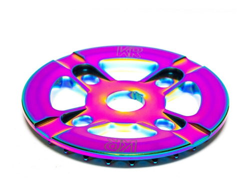 Plato Krow Kr Bash-guard 28t Tornasolado, Linea Pro Bmx !