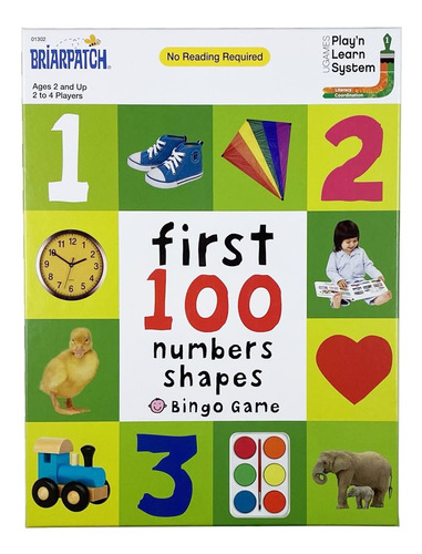 Juego De Mesa First 100 Numbers Shapes -  Bingo Fr75j2