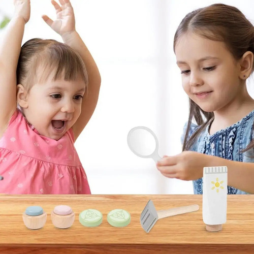 Set De Cuidado De Mascarillas De Maquillaje De Madera Simula