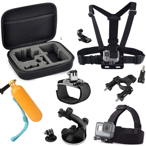 Kit De Acessorios Go Pro Maleta M Hero 7/6/5/3 Hero Sj Supor