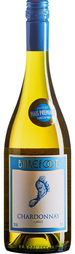 Vinho Chileno Branco Chardonnay Barefoot Garrafa 750ml