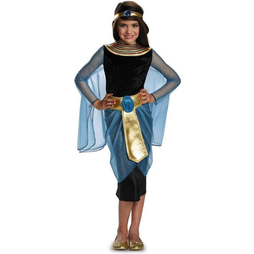 Disfraz Para Niña Cleopatra Zafiro Talla M (7-8) Halloween