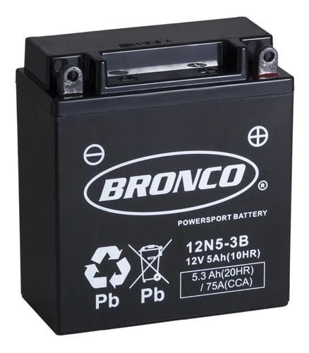 Bateria Original Bronco Gel Agm 12n5 3b Motomel Cg 150