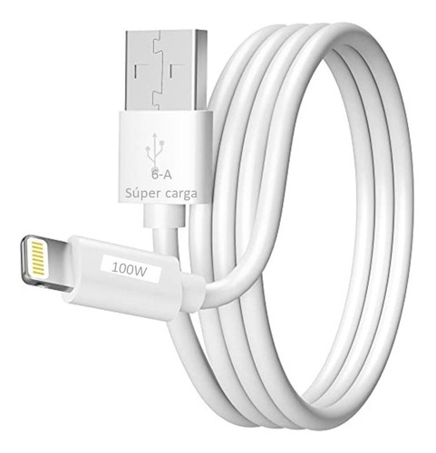 Cable Lightning 1m Compatible Con iPhone De 6 Ampere