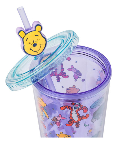 Vaso Frío Silver Buffalo Winnie The Pooh Con Tigger Y Eeyore