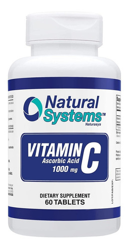 Vitamina C 60tab Naturalsystems - Unidad a $4808