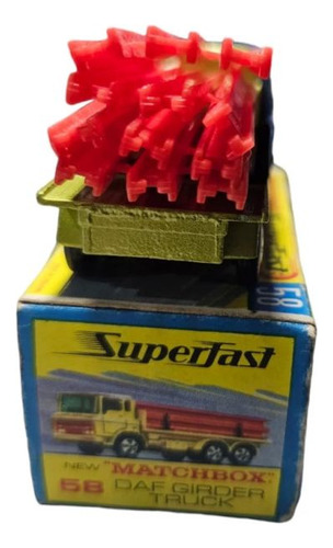 Matchbox Daf Girder Truck N°58 Made In England By Lesney