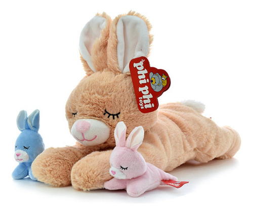 Peluche Phi Phi Toys Mama Conejo Unicornio 2 Hijos