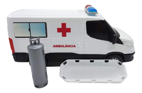 Miniatura Van Iveco Daily Ambulancia C/ Acessorios Ref: 576