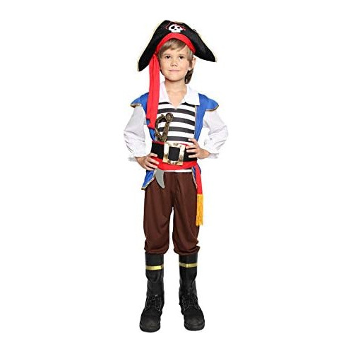 Disfraz De Pirata Niños, Conjunto De Lujo De Pirata Ni...