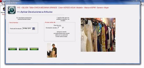Programa Para Control En Tiendas De Ropa