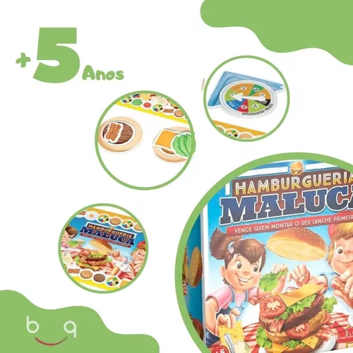 Jogo de Tabuleiro Infantil - Hamburgueria Maluca - Grow