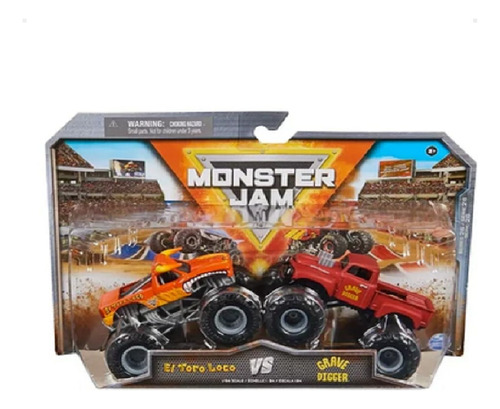 Monster Jam 2 Pack Vehiculos Playking