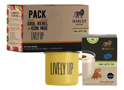 Pack Soul Rebel Chai Latte Tea + Icon Mug Livey Up 400 Ml