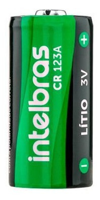 Imagem 3 de 3 de Kit 3 Baterias Não Recarregável Lítio 3v Cr123a Intelbras