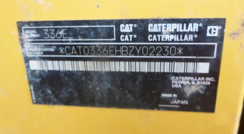 Imagen 12 de 15 de 06) Excavadora Caterpillar 336 El 2013