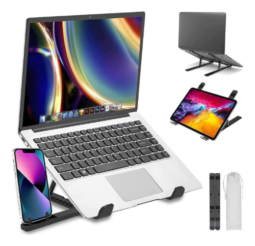 Soporte Para Laptop Ajustable Portátil Plegable Base Celular