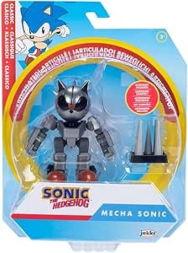Jakks Pacific Figura Mecha Sonic Clasico Con Accesorios Orig