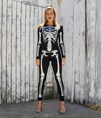 Disfraz Halloween Esqueleto Bodysuits Disfraz Esqueleto Sexy