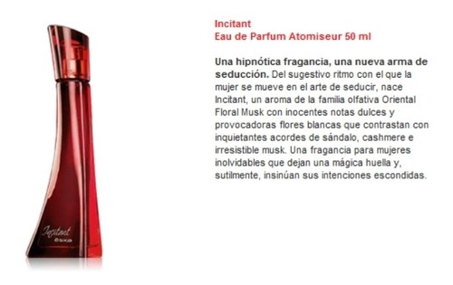 Perfume Femenino Incitant - mL a $3000