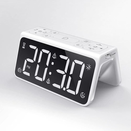 Despertador Digital Roadyako Para Dormitorios, Alarma Dual C