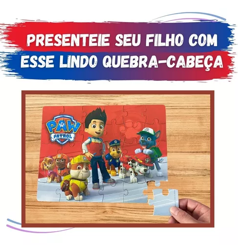 Quebra-Cabeça de Madeira Paw Patrol (Patrulha Canina) 30 pcs - Nig