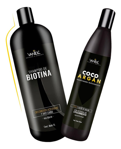 Kit Anticaída Shampoo Biotina + Acondicionador Coco Argán