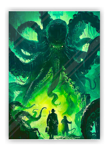 Set Cthulhu Pop Articulado Poster Metalico Lovecraft
