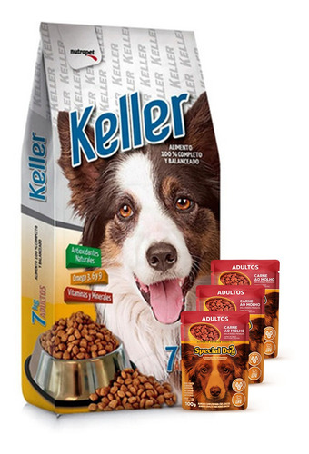 Comida Perro Adulto Keller 22 Kgs+ Regalo