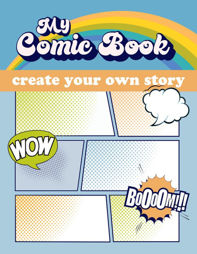 Libro: My Comic Book: Blank Comic Book Create Your Own Story