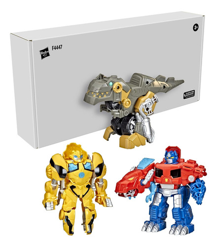 Transformers Colección 3 Figuras Dinosaurios Autobots 12 Cm