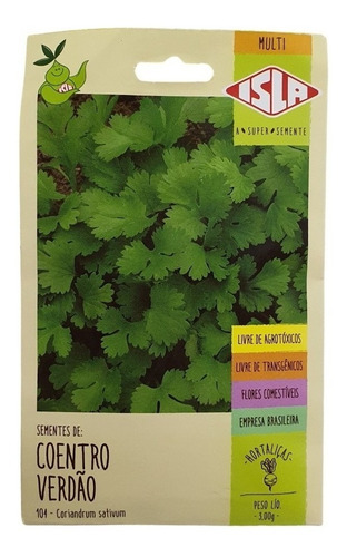 Imagem 3 de 9 de Kit Semente Horta Do Chefe -micro Verde, Manjericão, Coentro