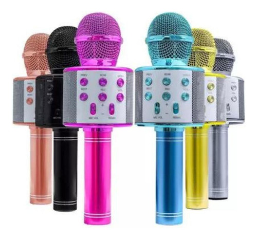 Microfone Sem Fio Bluetooth Karaokê Infantil Bluetooth