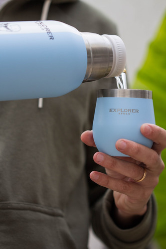 Mate Acero Inoxidable Celeste - Explorer T2 Celeste