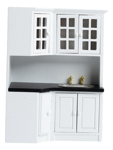 Ff Ff Fregadero De Cocina Realista Del Gabinete Del Lavabo