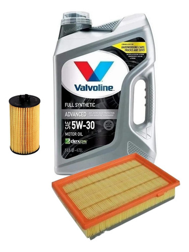 Aceite Valvoline 5w30 + Kit De Filtros Chevrolet Tracker 1.8