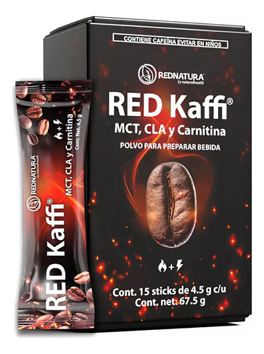 Rednatura Red Kaffi Cafe Solubre 15 Sticks