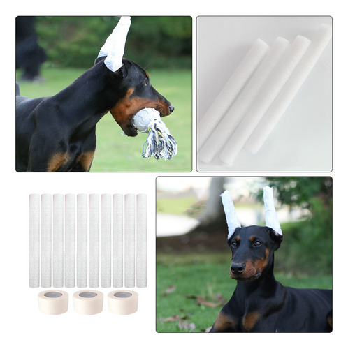 Adhesivos Para Erigir Orejas Con Forma De Doberman Pinscher,