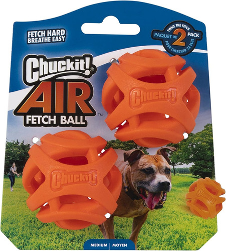 Pelotas Para Perros Chuckit! Air Fetch Ball (2 Pelotas) Color Naranja