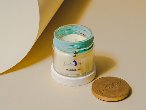 Imagem 2 de 5 de Vela Vegetal Aroma Baunilha 140 G R - Bendita Vela - Full
