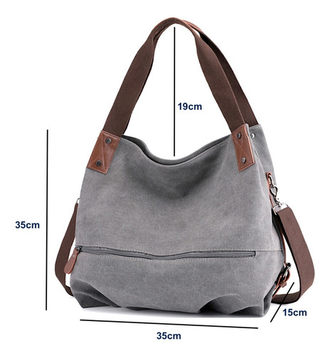Bolsa Feminina Em Lona De Algodão
