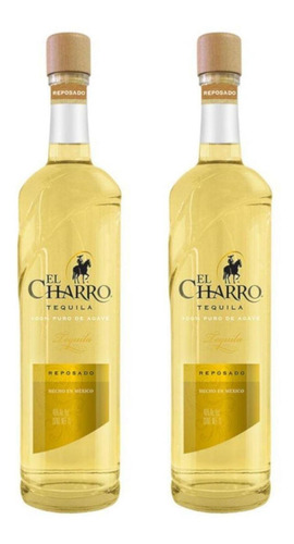 Pack De 2 Tequila El Charro Reposado 100% 1 L