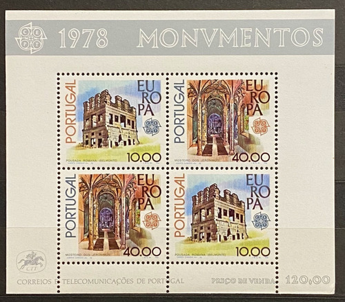 Portugal - Hoja Filatélica - Monumentos 1978 O015