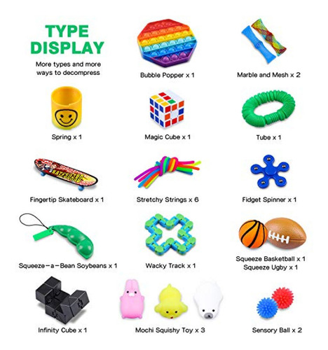 Imagen 4 de 6 de Juguete Sensorial Toyly - Juego De 24 Juguetes Sensoriales,